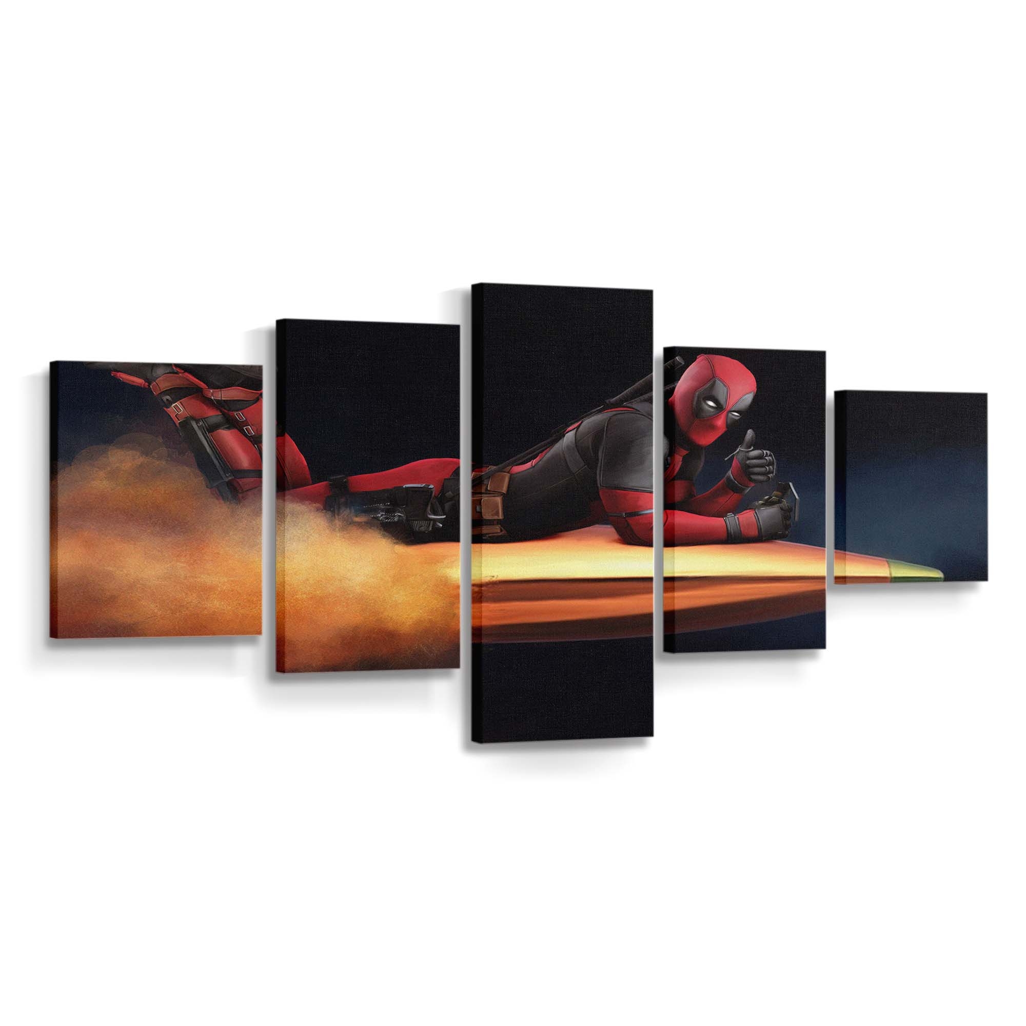 Riding On Bullet Leinwandbild - Marvel Wanddeko