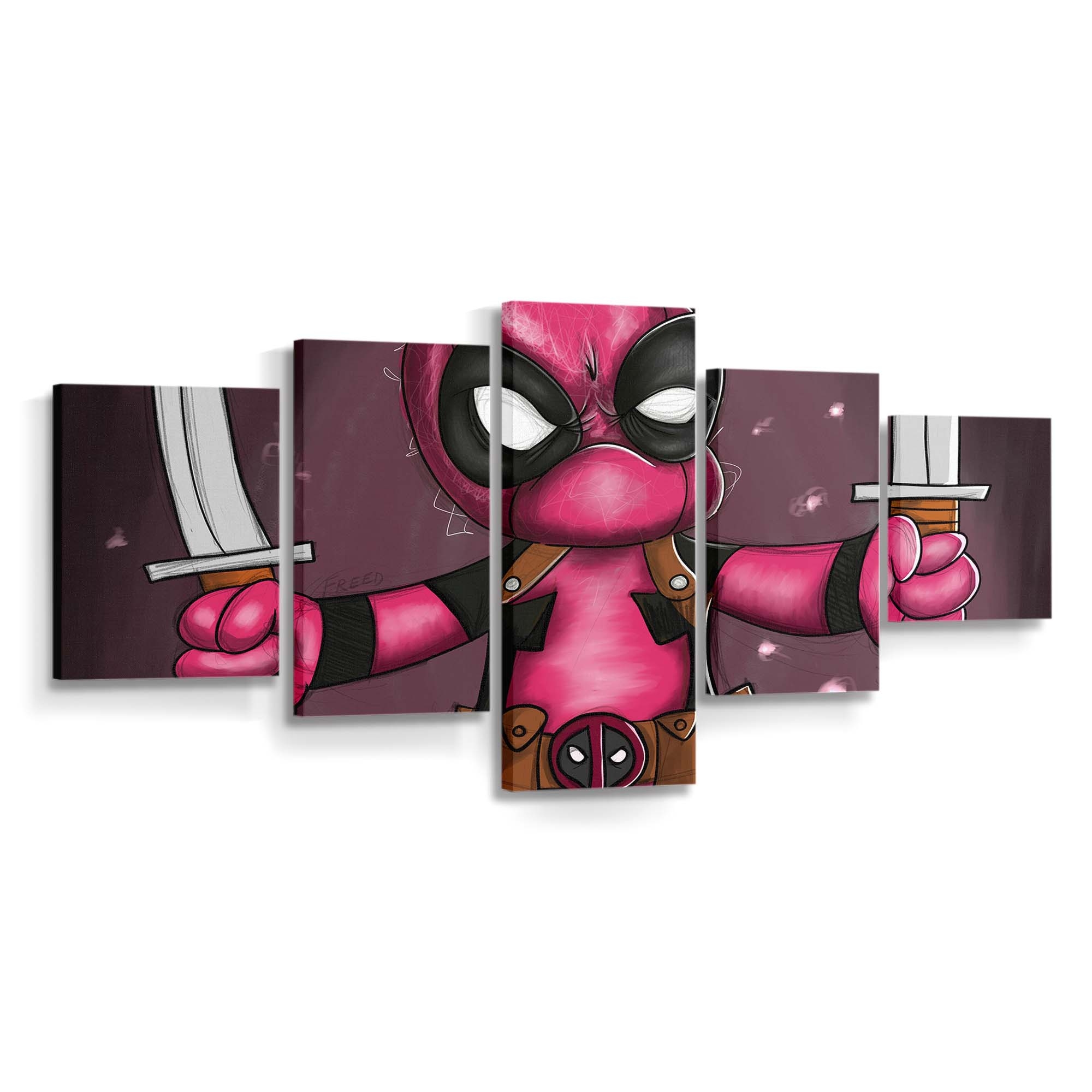 Kurzfilm Deadpool Leinwandbild - Marvel Wanddeko