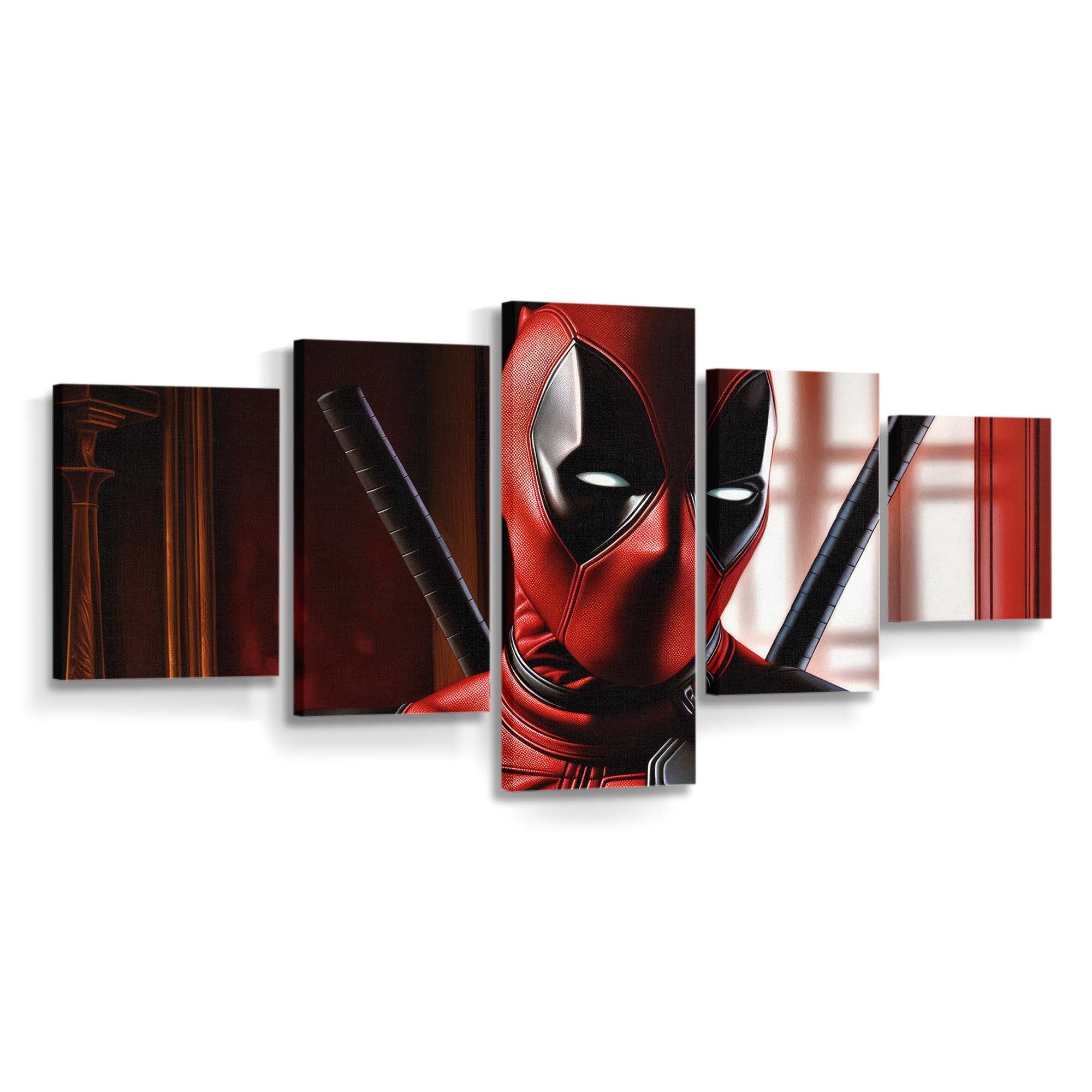 Die Deadpool-Artworks Leinwandbild - Marvel Wanddeko