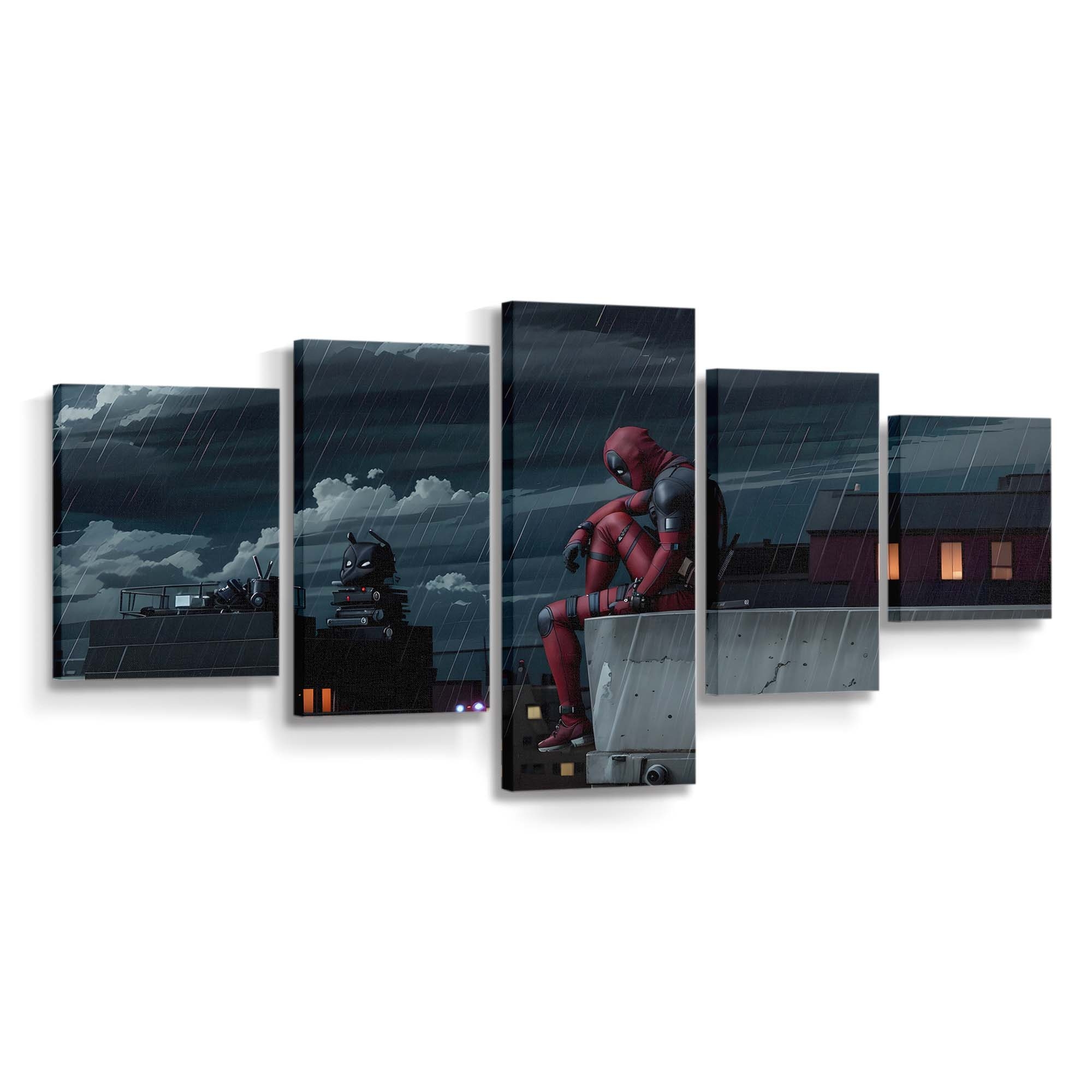 Die traurige Seite von Deadpool Leinwandbild - Marvel Wanddeko