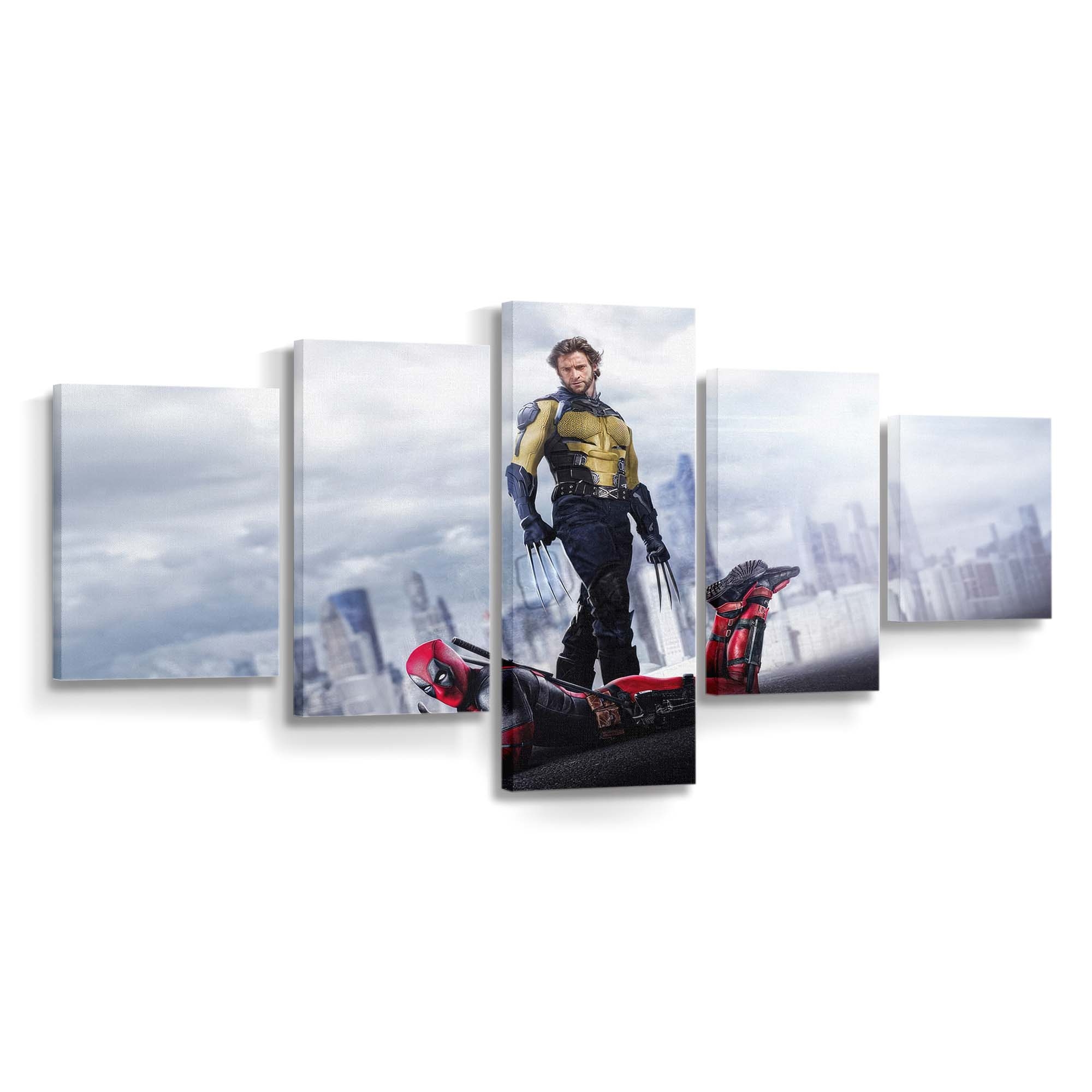 Unbreakable Bonds: Wolverine und Deadpool Leinwandbild - Marvel Wanddeko