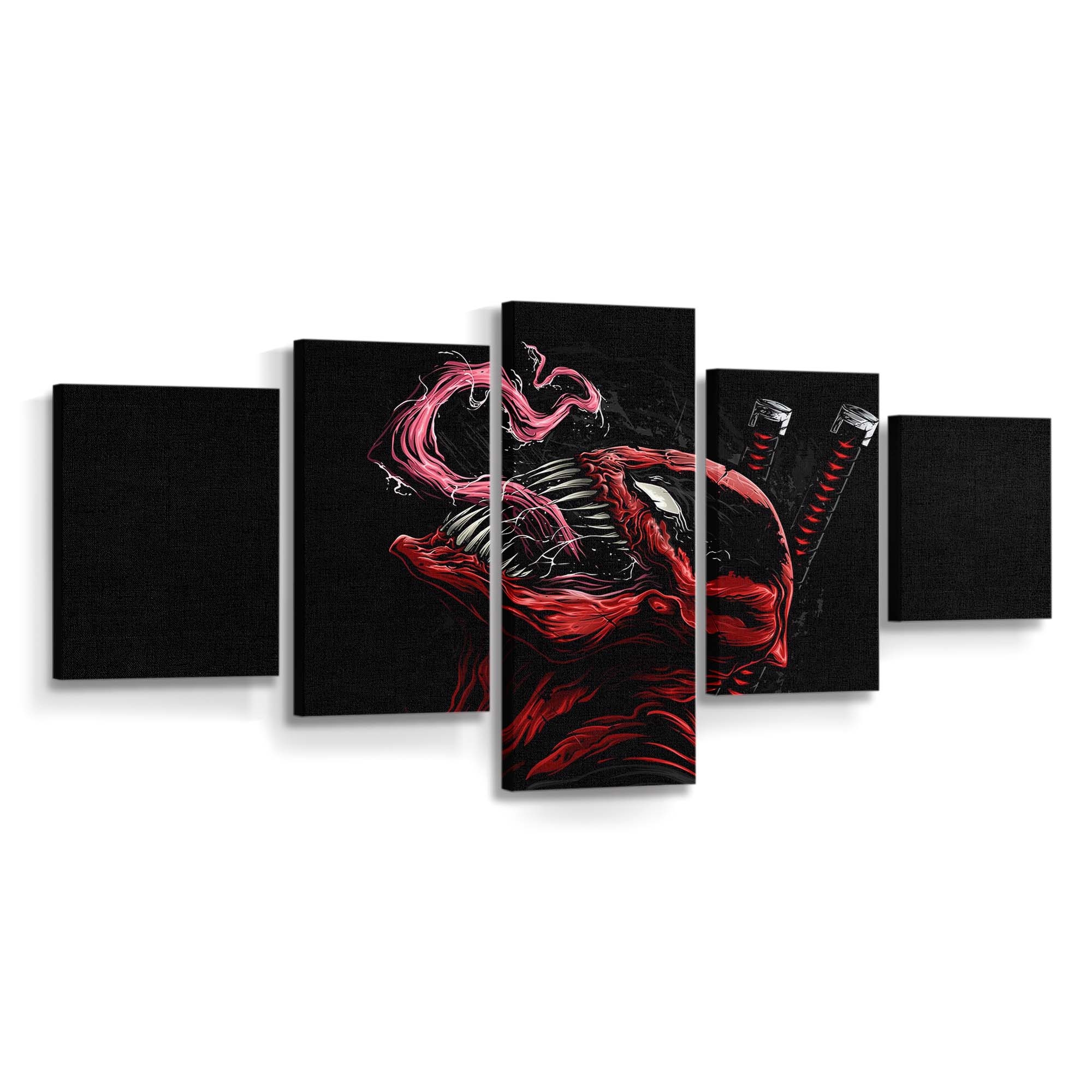 Venom als Deadpool-Kunst Leinwandbild - Marvel Wanddeko