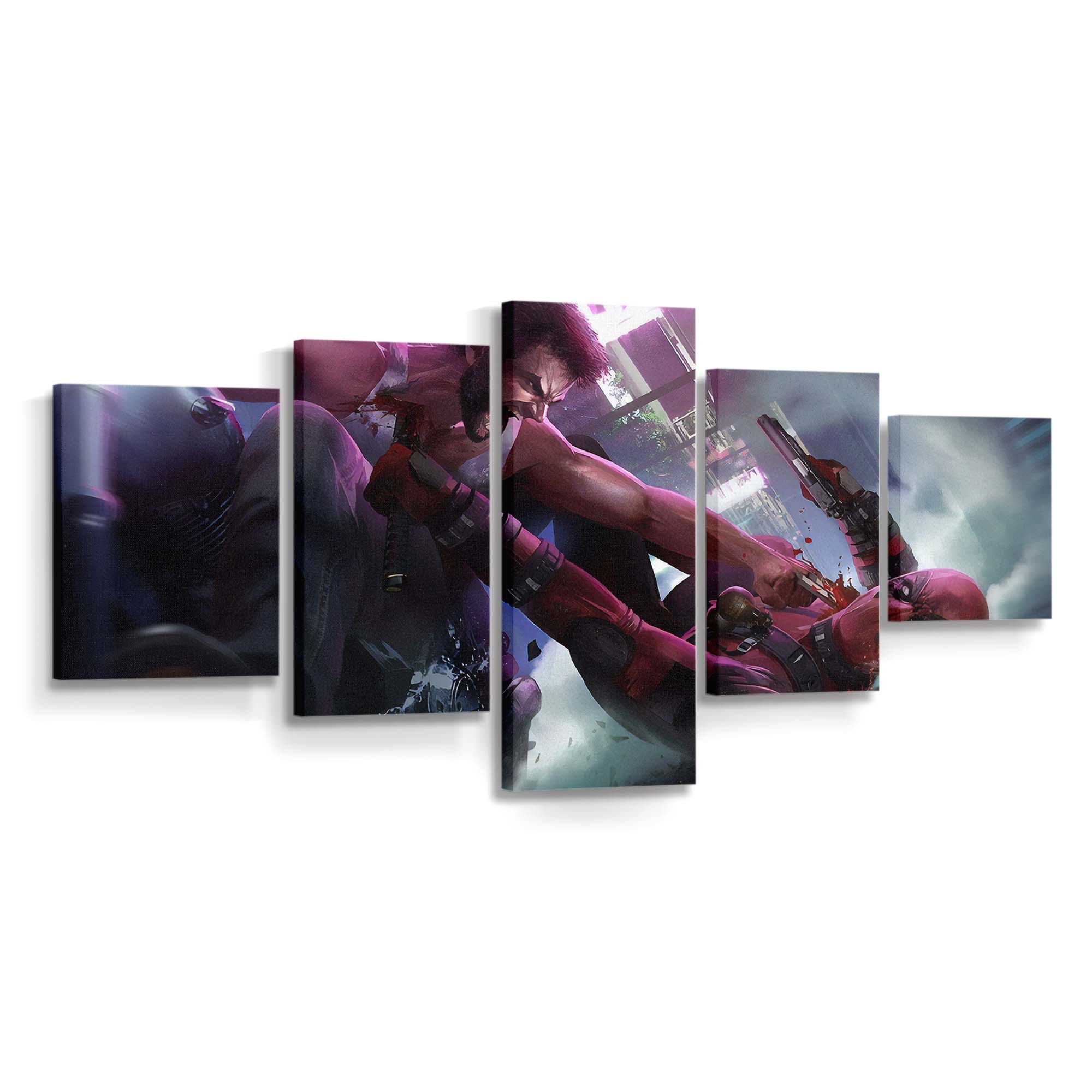 Wolverine Deadpool Leinwandbild - Marvel Wanddeko