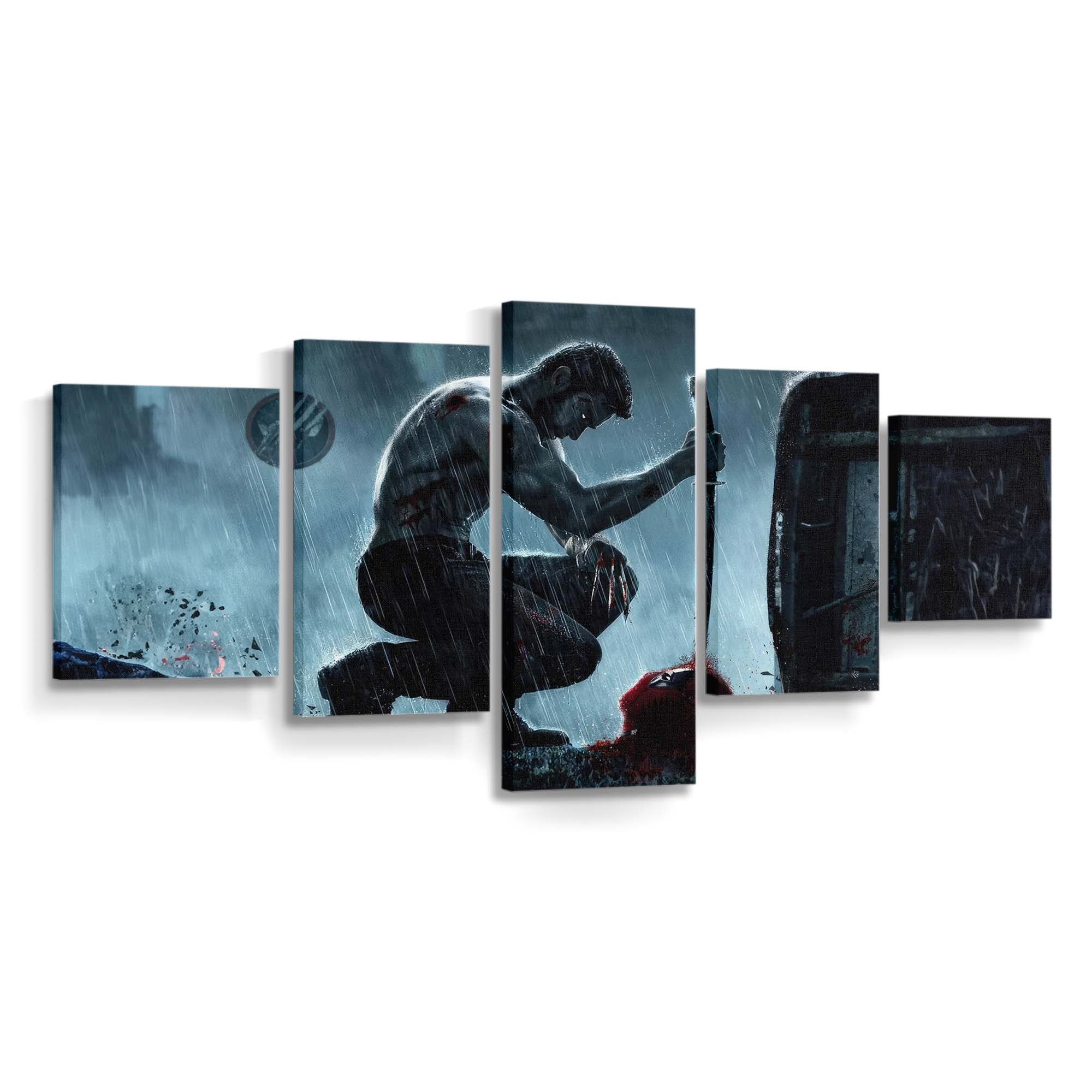 Wolverine Trägt ein tödliches Schwert Leinwandbild - Marvel Wanddeko