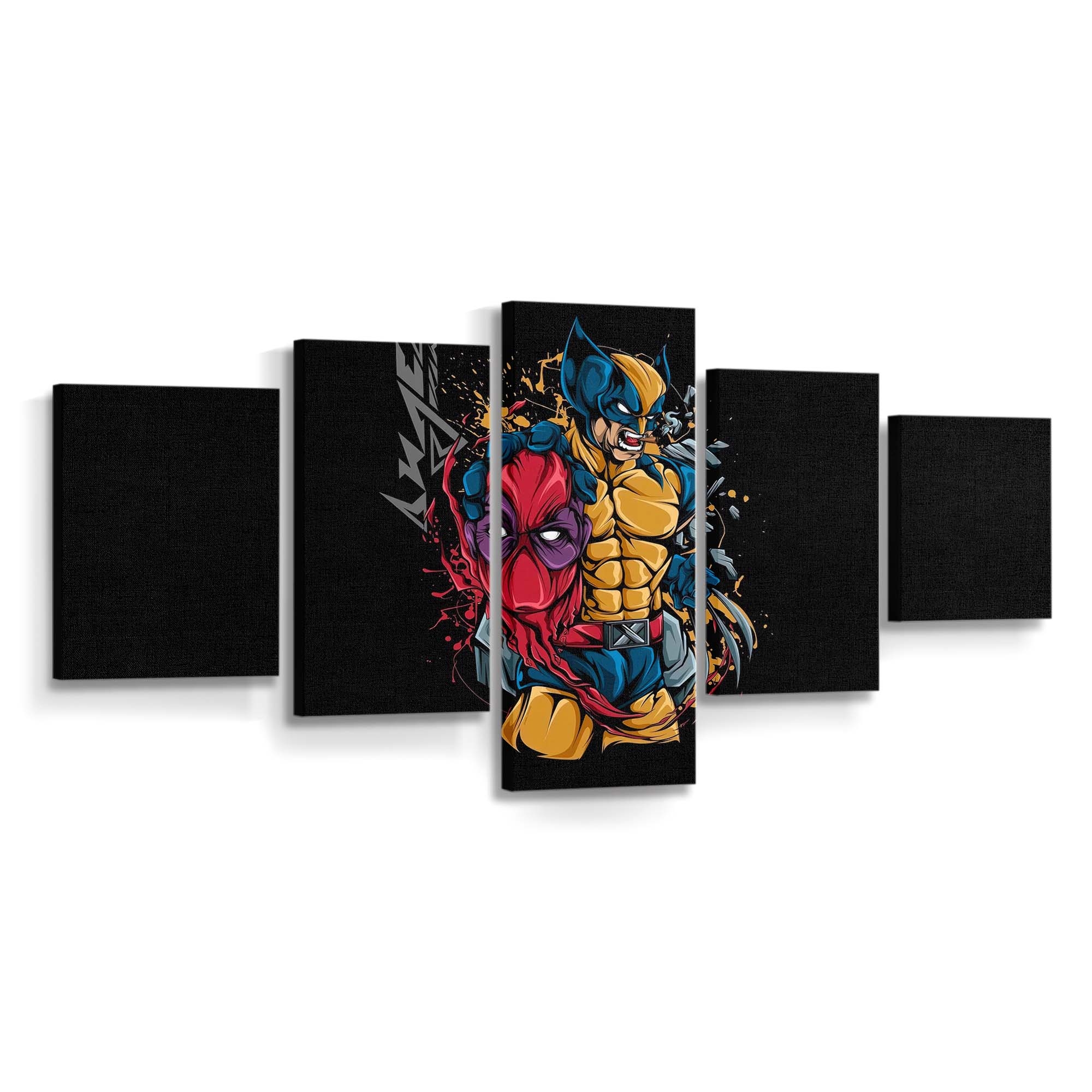 Wolverine X Deadpool Leinwandbild - Marvel Wanddeko