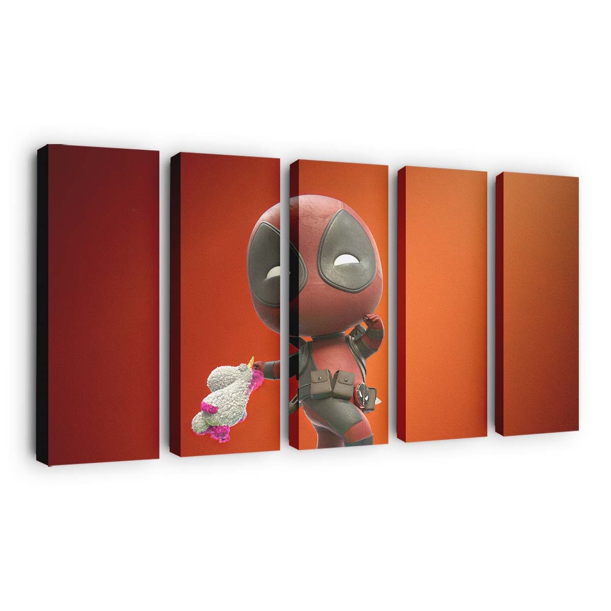 Chibi Deadpool Art Leinwandbild - Marvel Wanddeko