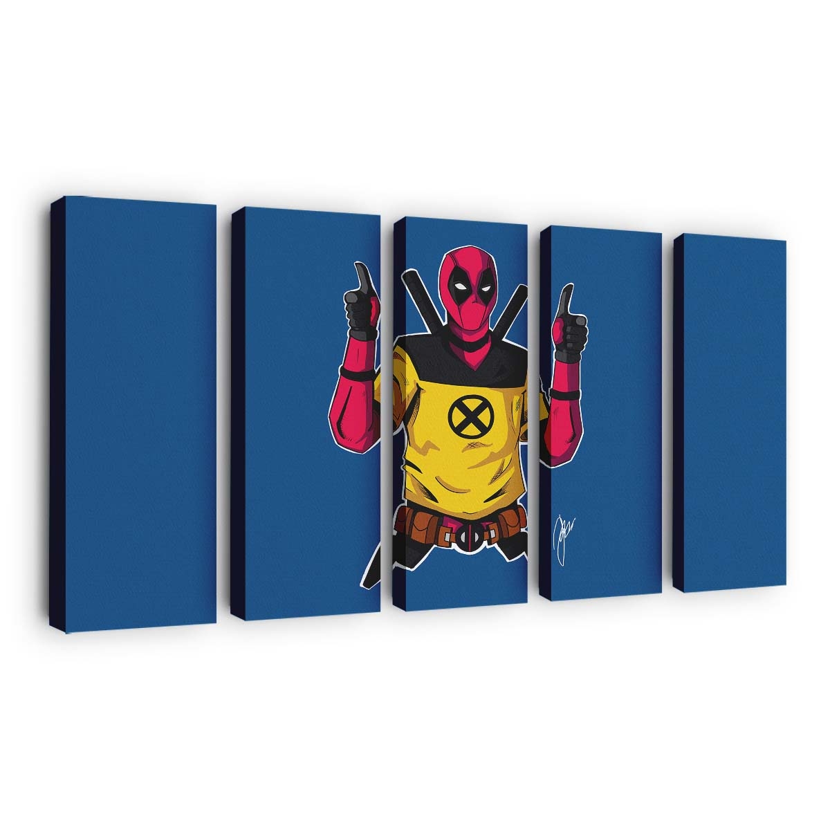 Deadpool 2 Charakter Artwork Leinwandbild - Marvel Wanddeko