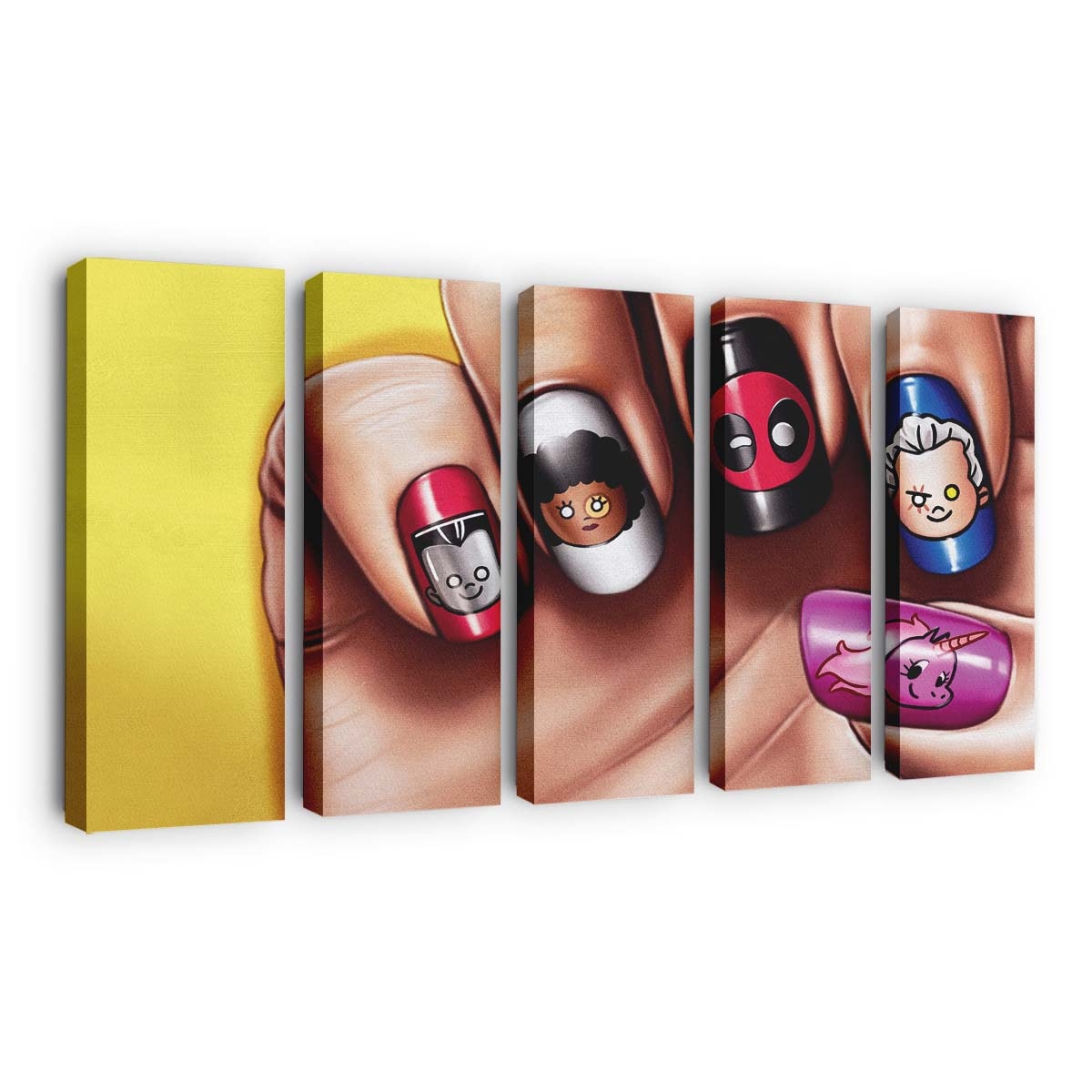 Deadpool 2 Lustige Nagelkunst Leinwandbild - Marvel Wanddeko