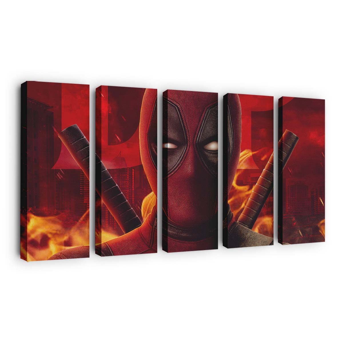 Deadpool 2023 Artwork Leinwandbild - Marvel Wanddeko