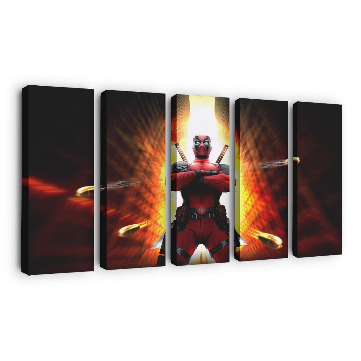 Deadpool: Actiongeladener Auftritt Leinwandbild - Marvel Wanddeko