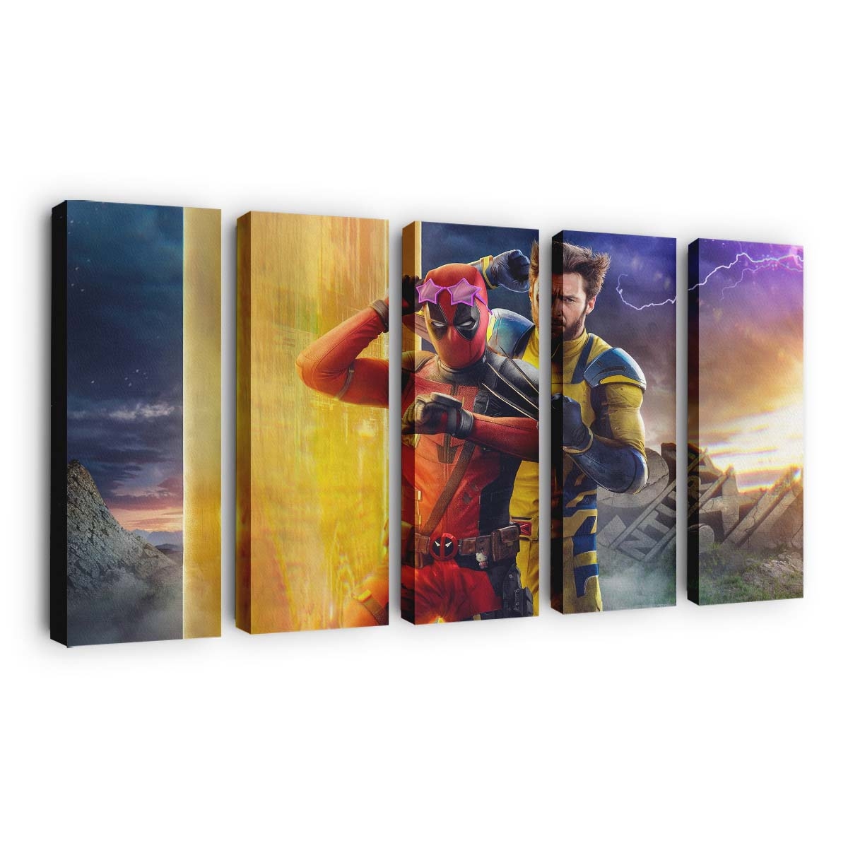 Deadpool und Wolverine Film Leinwandbild - Marvel Wanddeko
