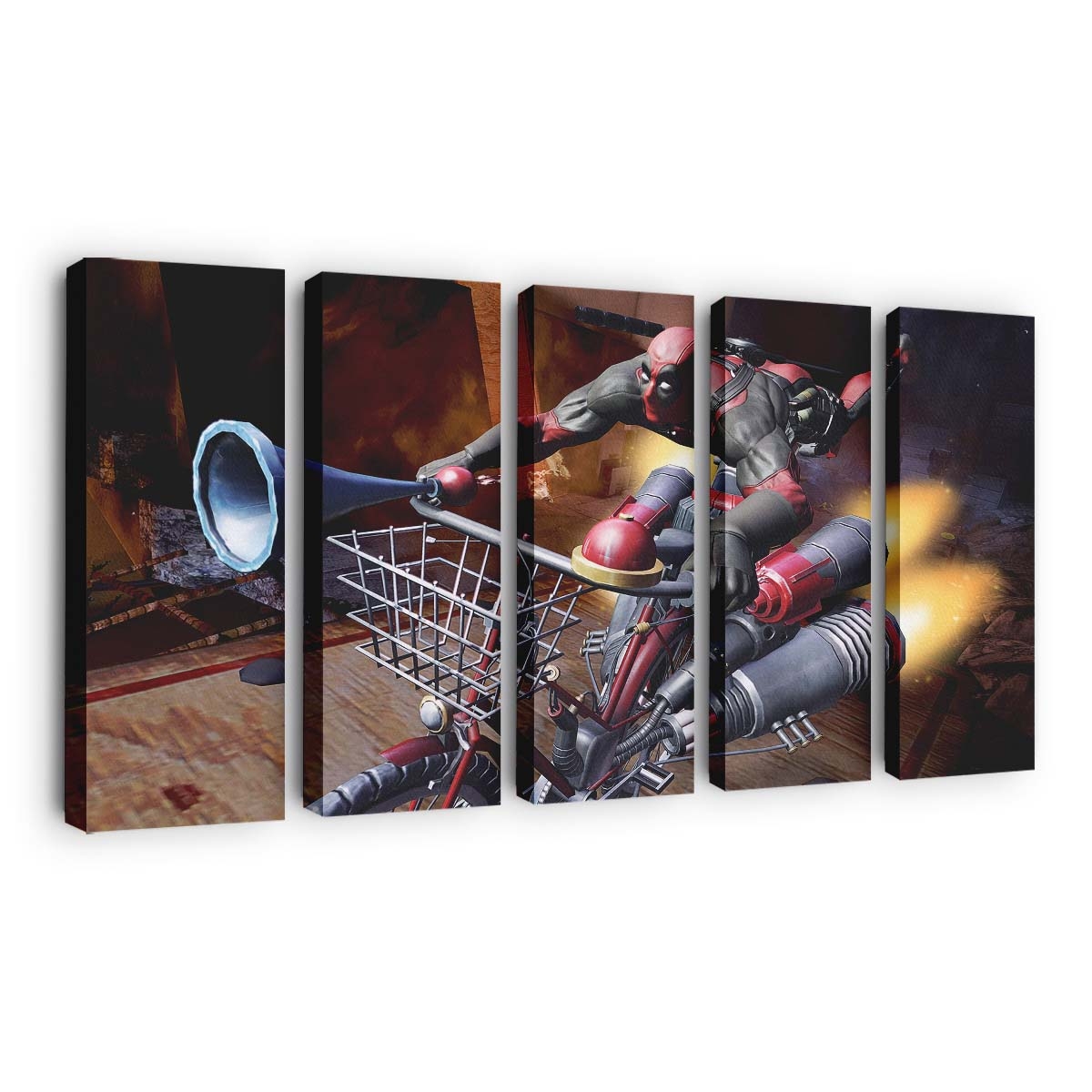 Deadpool Spiel Artwork Leinwandbild - Marvel Wanddeko