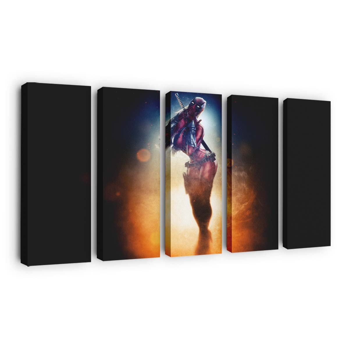 Deadpool Mädchen Leinwandbild - Marvel Wanddeko