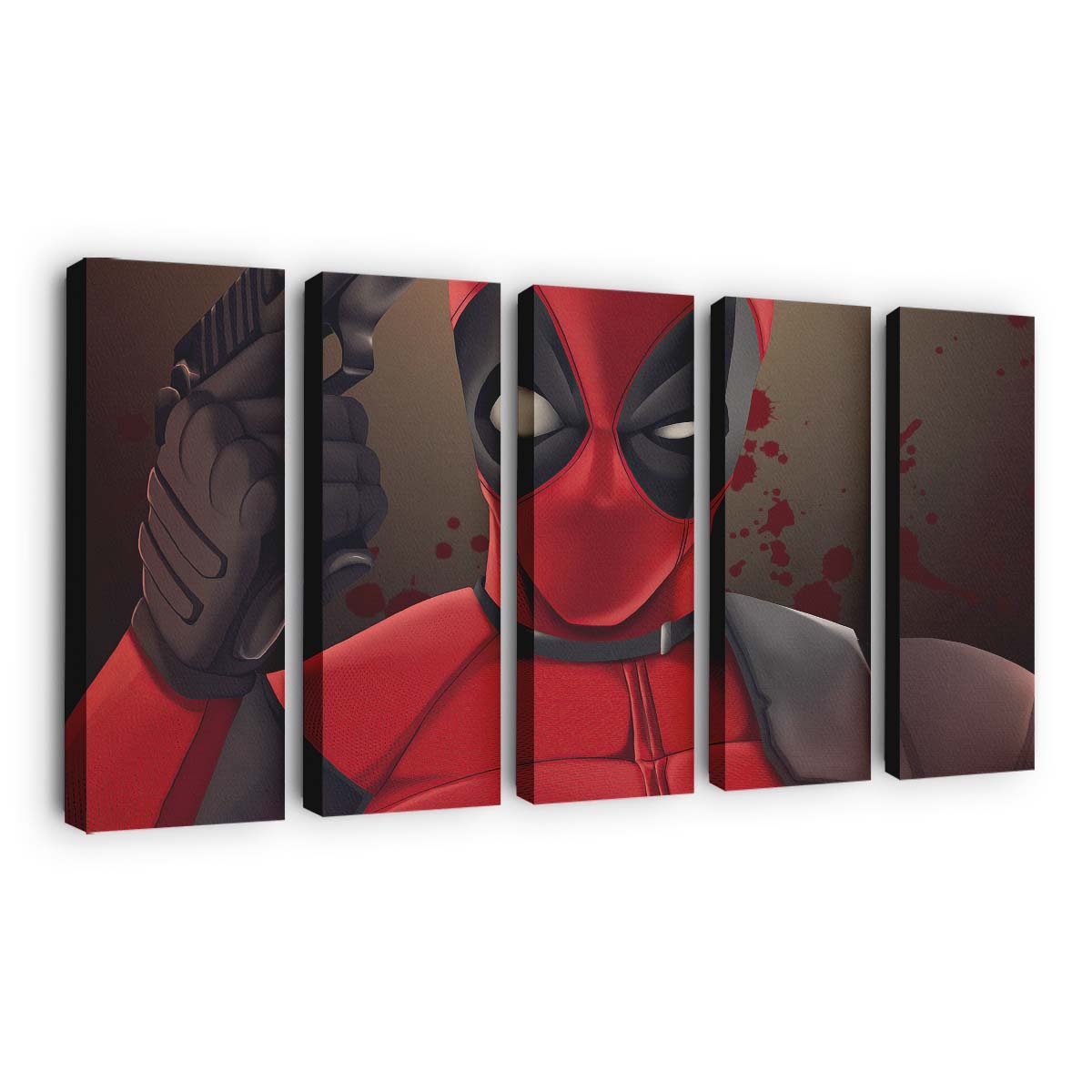 Deadpool Waffenjunge Leinwandbild - Marvel Wanddeko