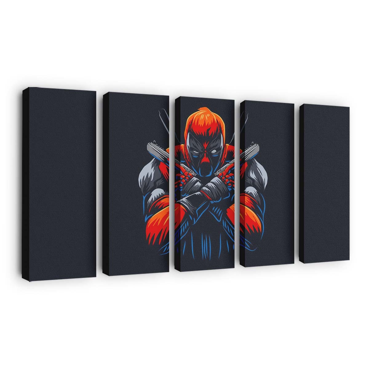 Deadpool Waffe hoch 2 Leinwandbild - Marvel Wanddeko