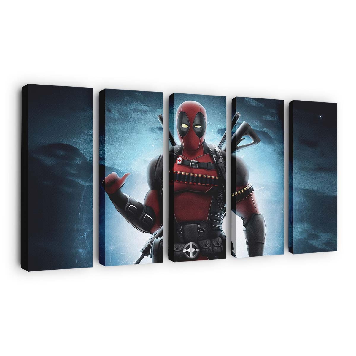 Deadpool Held Leinwandbild - Marvel Wanddeko