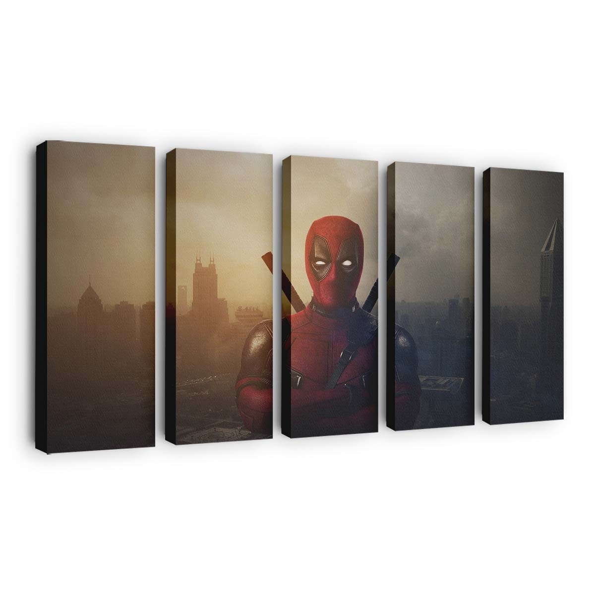Deadpool Reise Leinwandbild - Marvel Wanddeko