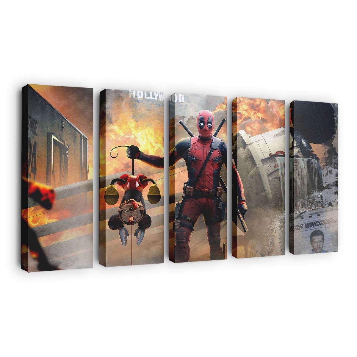 Deadpool tötet Mickey Mouse Leinwandbild - Marvel Wanddeko