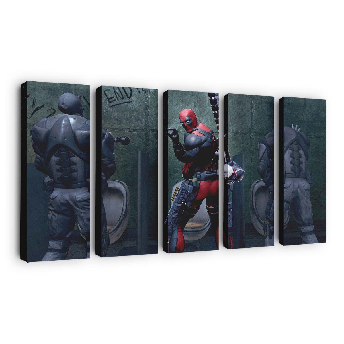 Deadpool Lol Wi Leinwandbild - Marvel Wanddeko