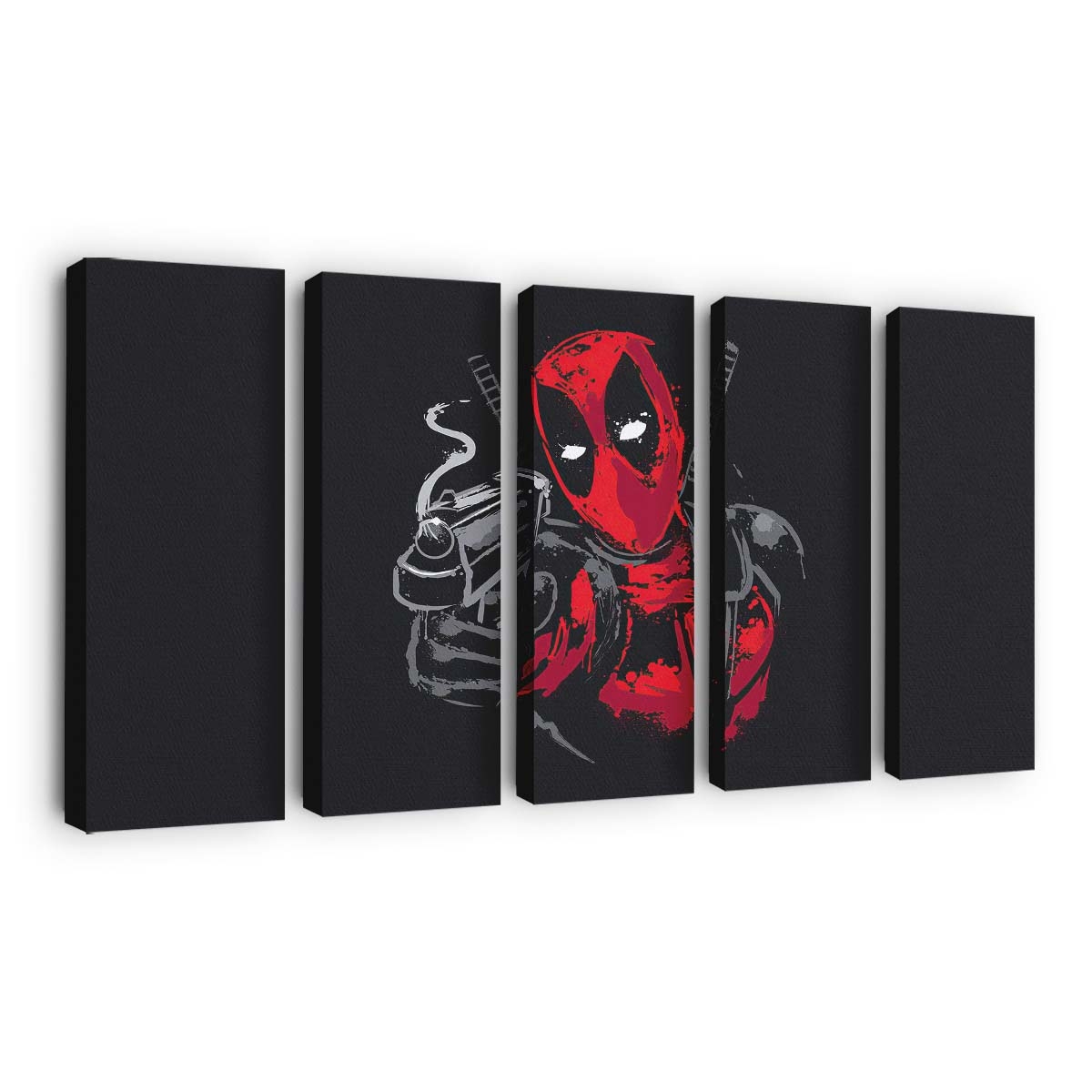 Deadpool Minimalismus 4 Leinwandbild - Marvel Wanddeko