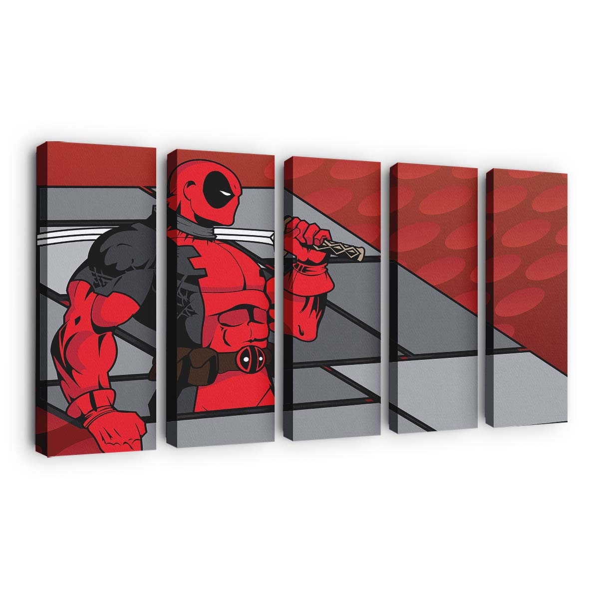 Deadpool Minimalist Hintergrund 2 Leinwandbild - Marvel Wanddeko