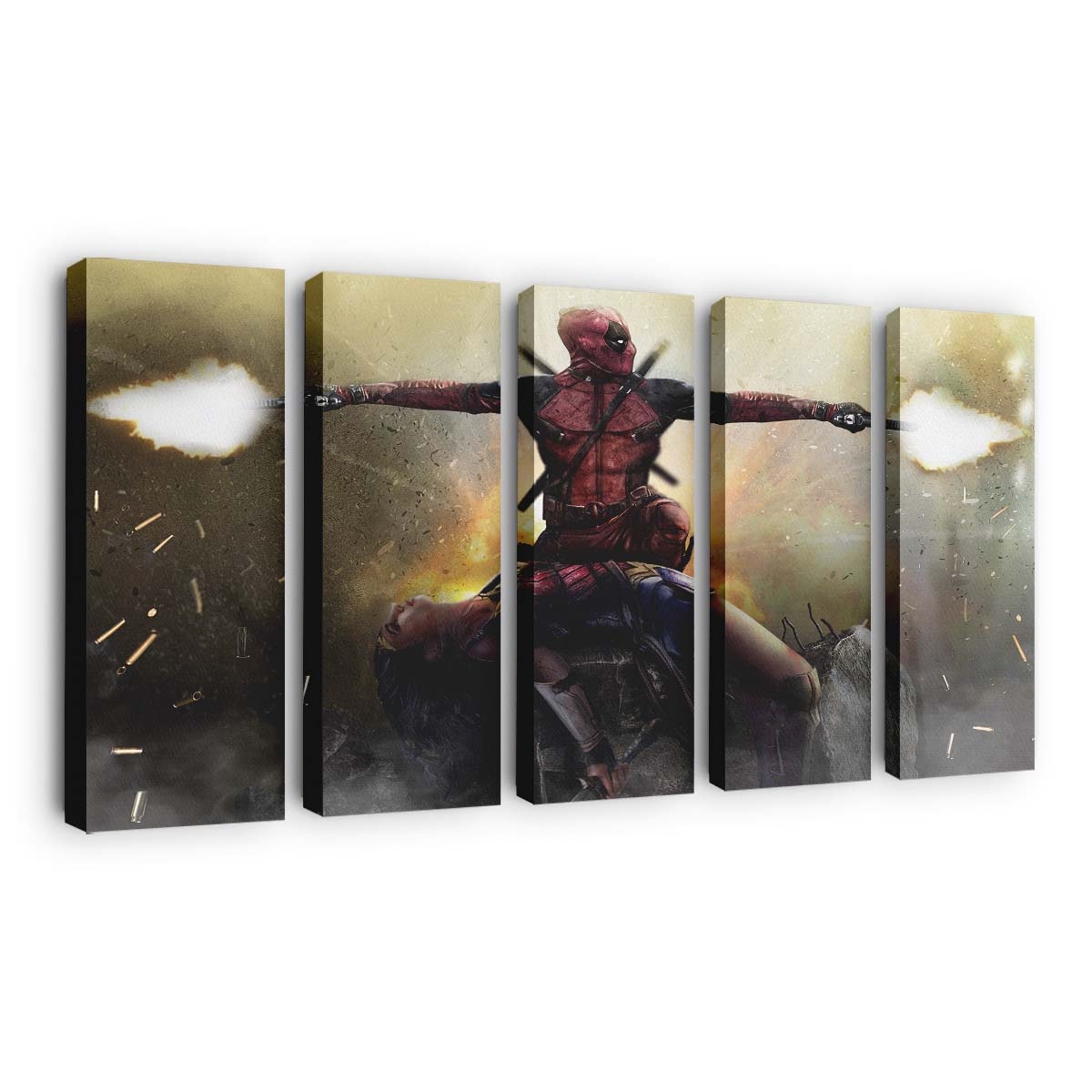 Deadpool Saved Wonder Woman Leinwandbild - Marvel Wanddeko