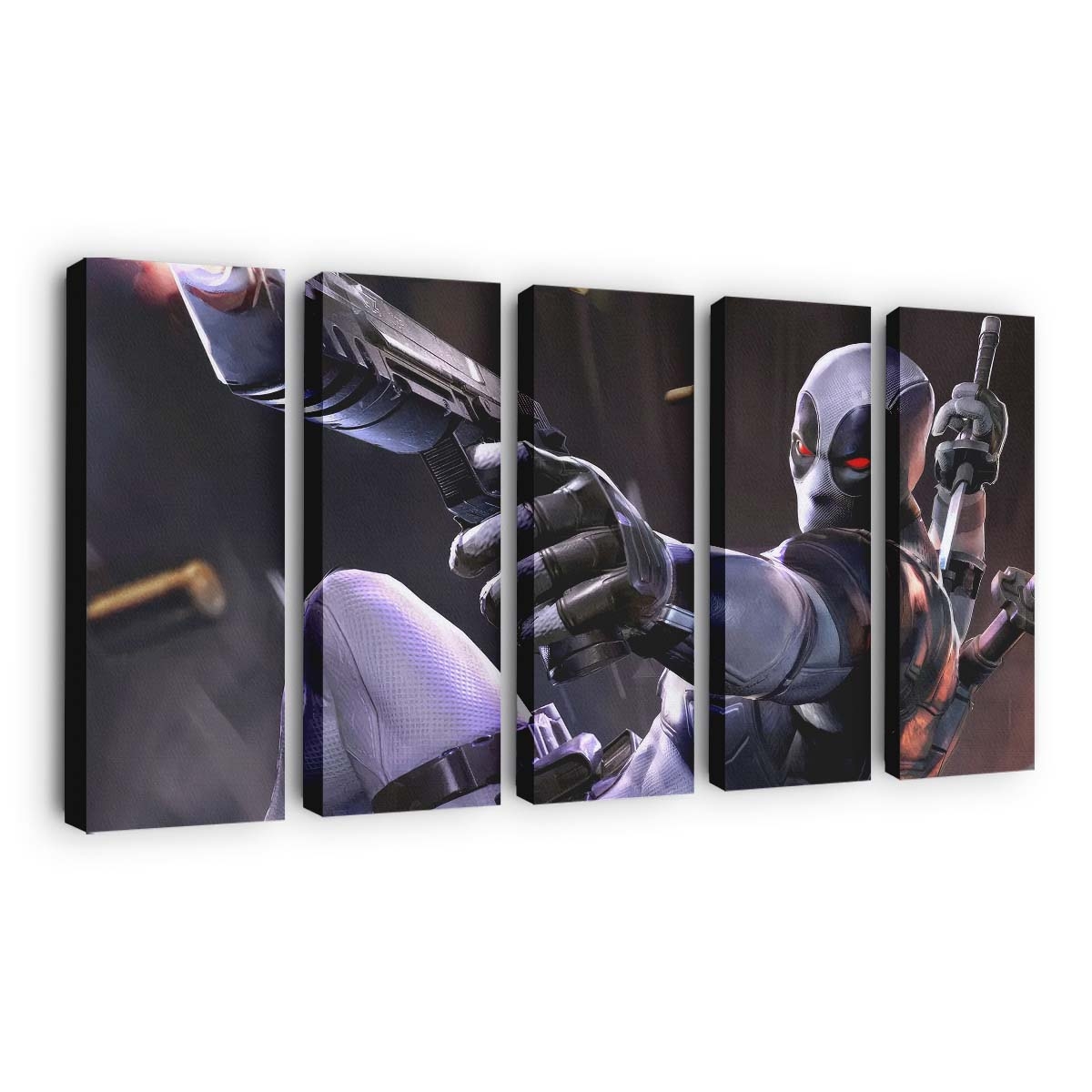 Marvel Duell Deadpool Familie Leinwandbild - Marvel Wanddeko