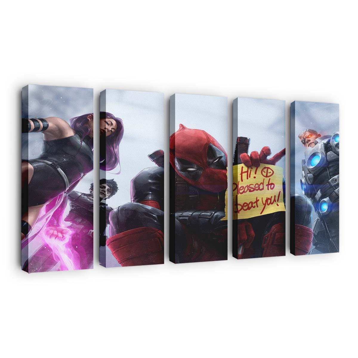 Marvel Heroes Omega Wi Leinwandbild - Marvel Wanddeko