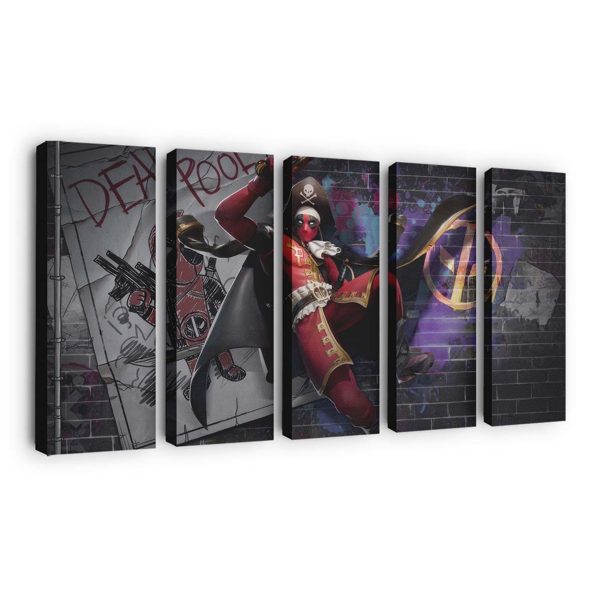 Marvel Welcome Deadpool und Wolverine Leinwandbild - Marvel Wanddeko