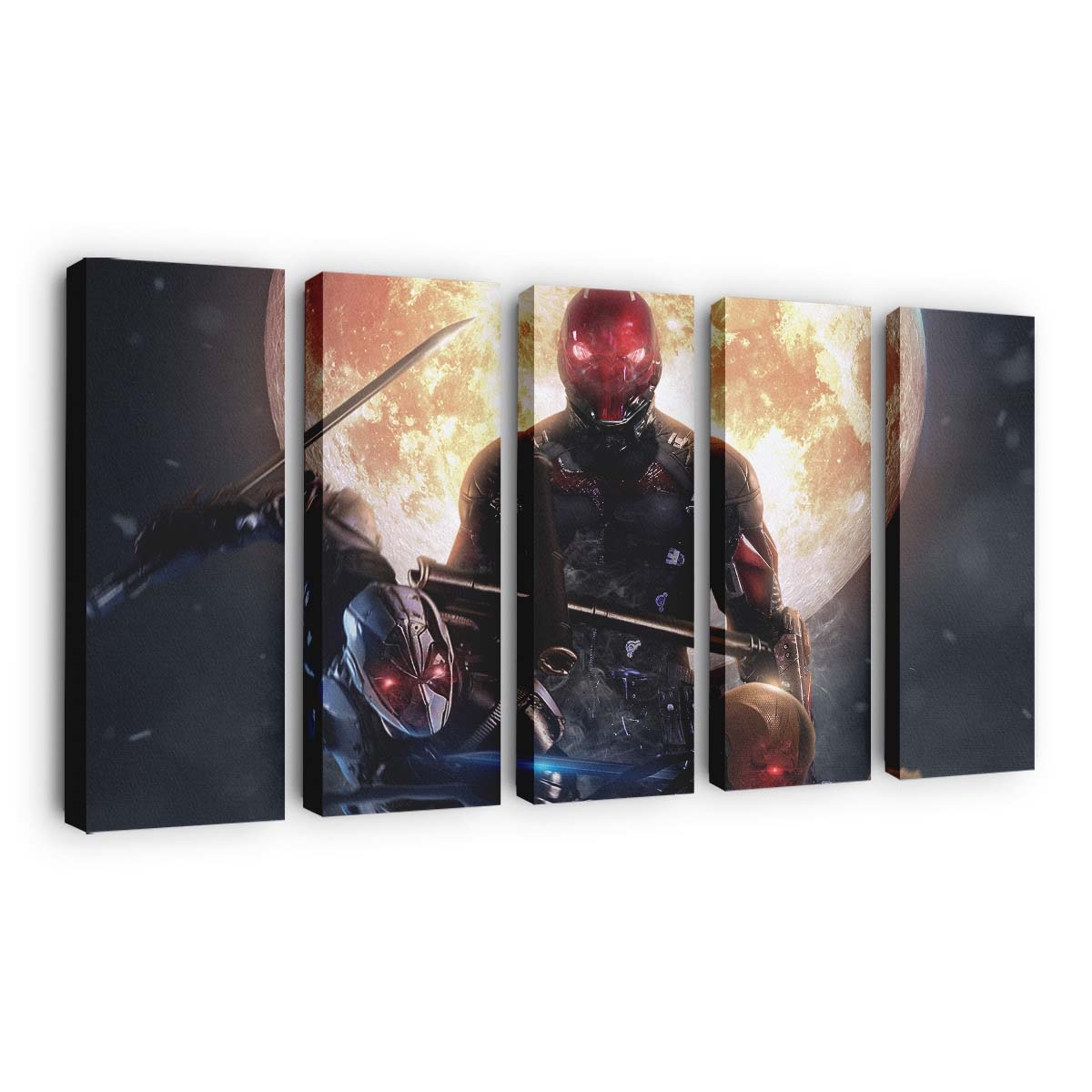 Red Hood x Deadpool x Deathstroke Leinwandbild - Marvel Wanddeko
