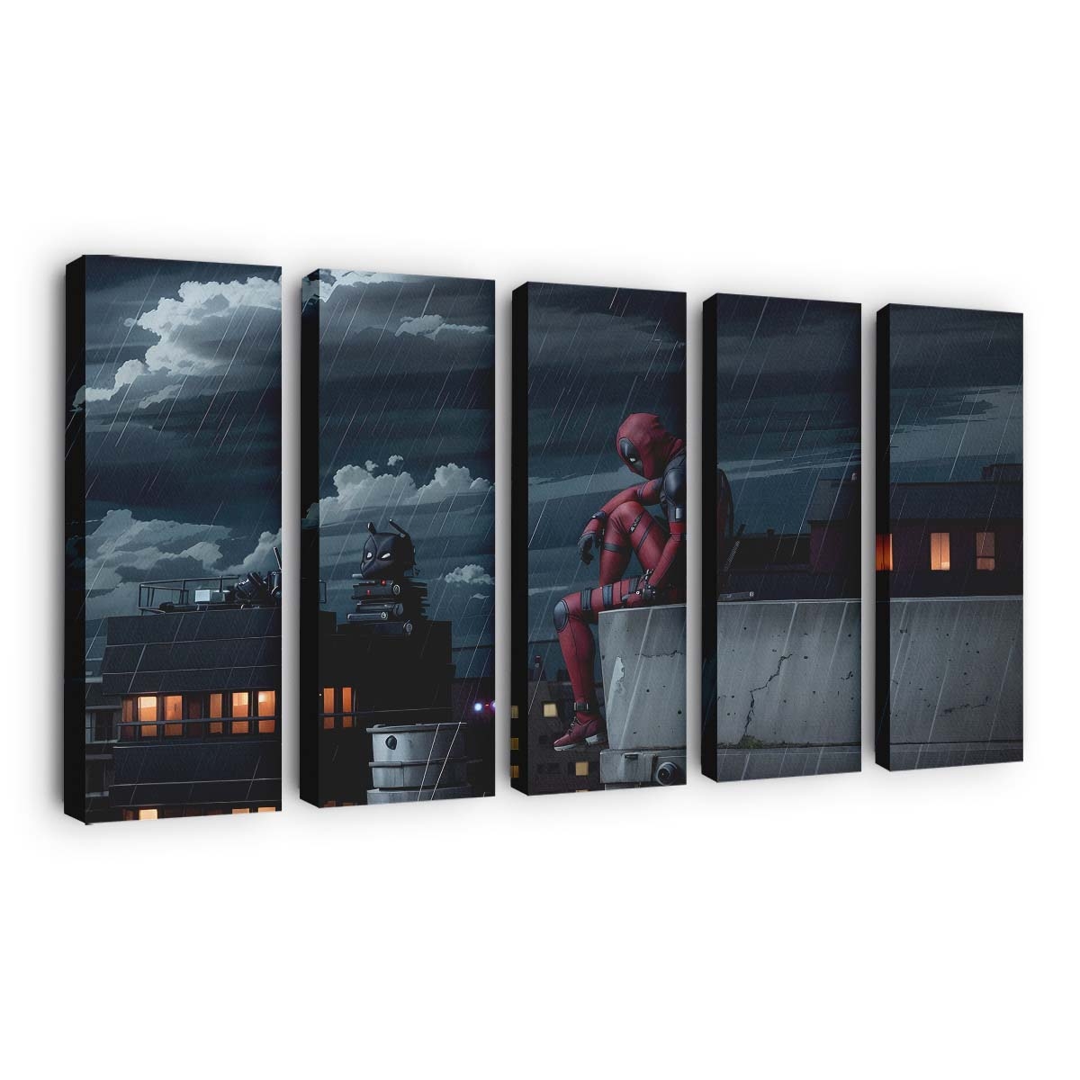 Die traurige Seite von Deadpool Leinwandbild - Marvel Wanddeko