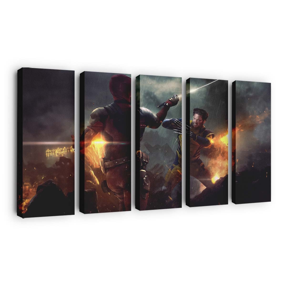 Wade und Logan Leinwandbild - Marvel Wanddeko