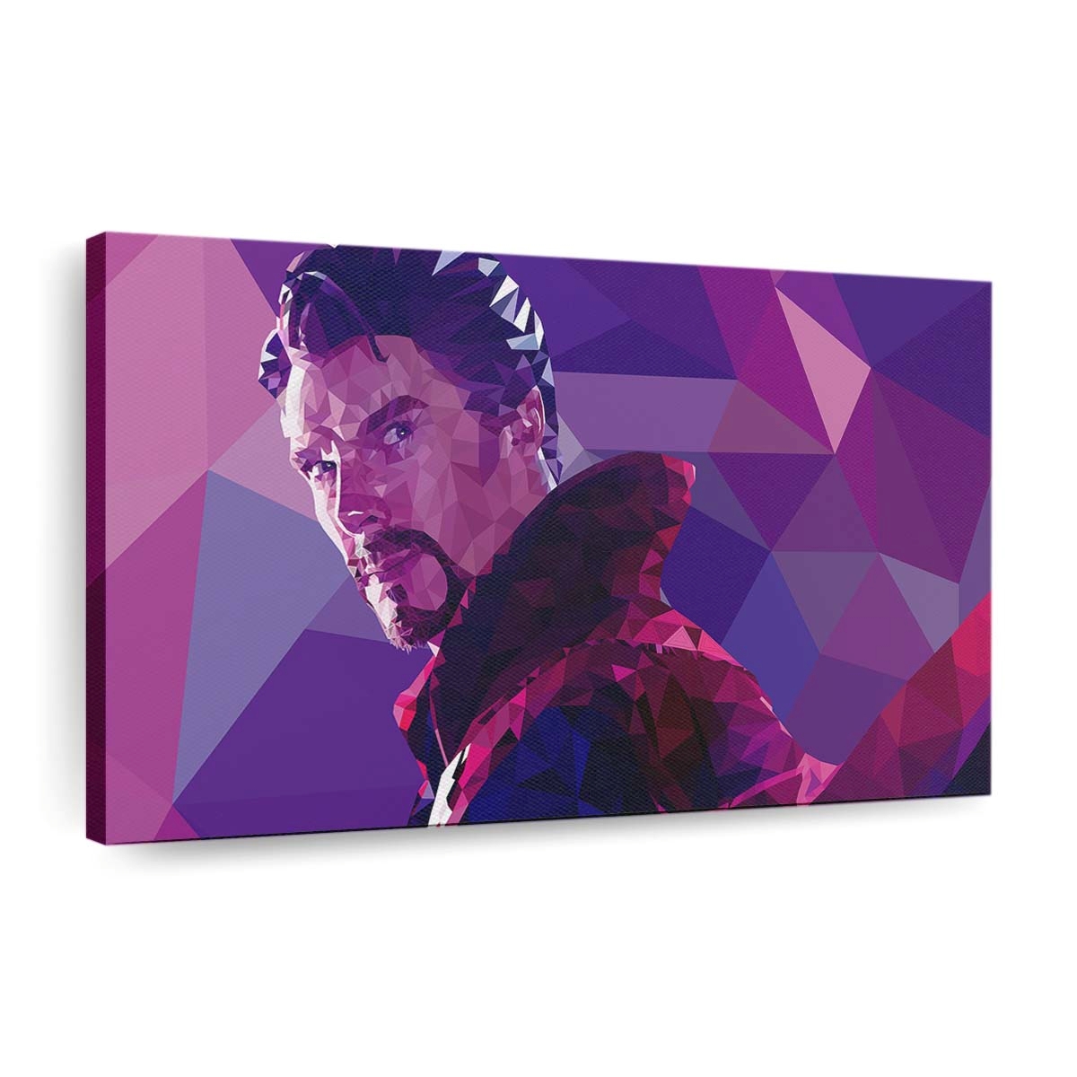 Low Poly Doctor Strange Leinwandbild - Marvel Wanddeko