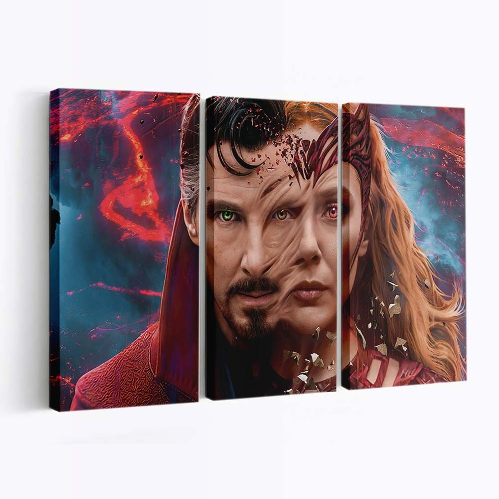 Doctor Strange X Wanda Leinwandbild - Marvel Wanddeko