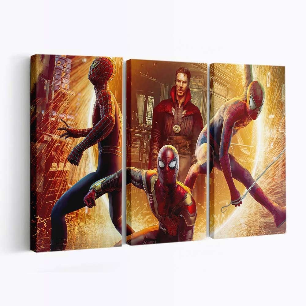 Interdimensional Showdown Spider Man No Way Home Leinwandbild - Marvel Wanddeko