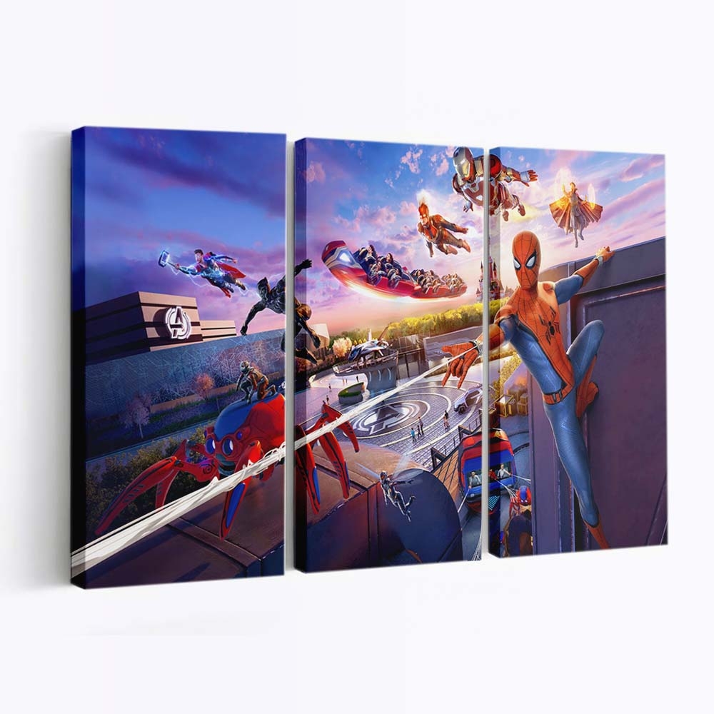 Marvel Disneyland Leinwandbild - Marvel Wanddeko