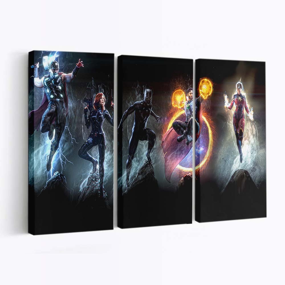 Marvel Heroes Art Leinwandbild - Marvel Wanddeko