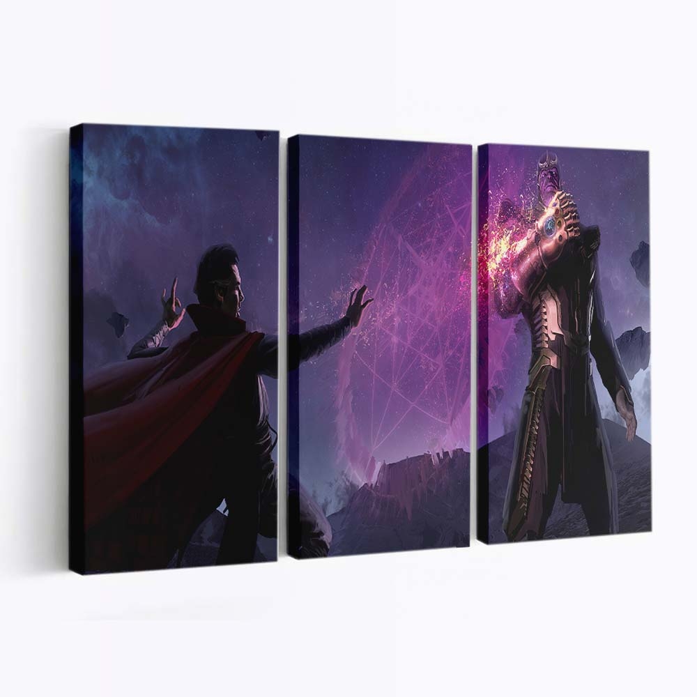 Thanos Vs Doctor Strange Leinwandbild - Marvel Wanddeko