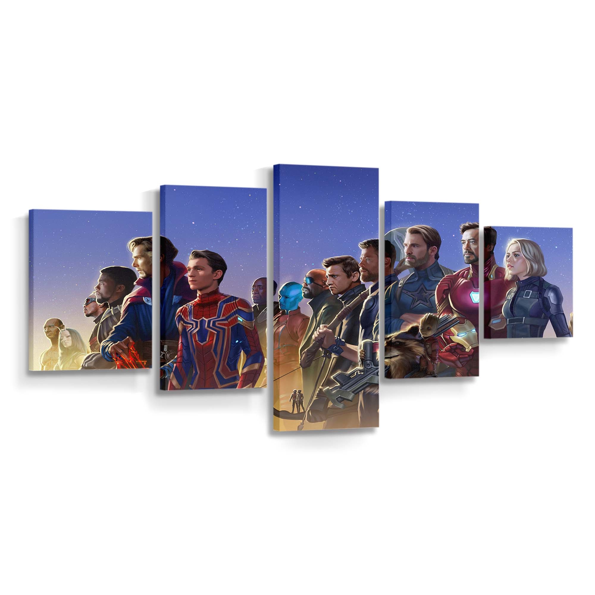 Avengers Infinity War Artwork Leinwandbild - Marvel Wanddeko