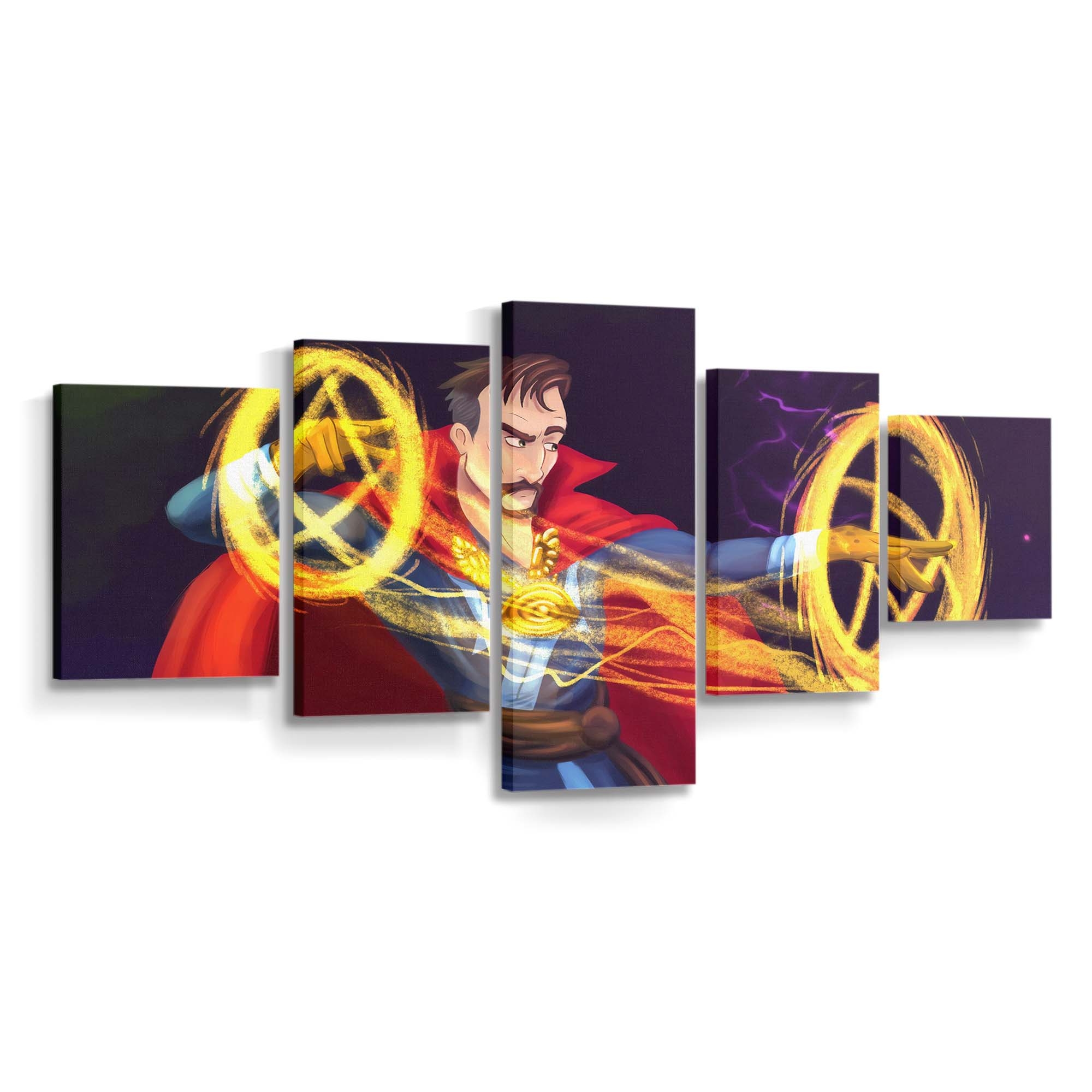 Doctor Strange Cartoony Art Leinwandbild - Marvel Wanddeko