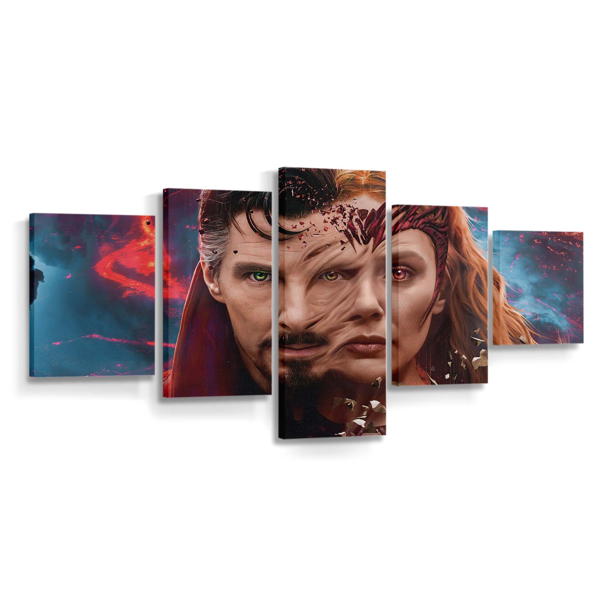 Doctor Strange X Wanda Leinwandbild - Marvel Wanddeko