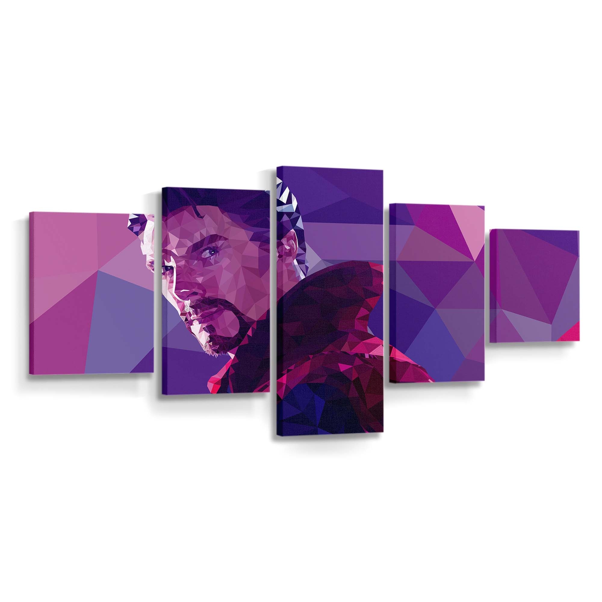 Low Poly Doctor Strange Leinwandbild - Marvel Wanddeko
