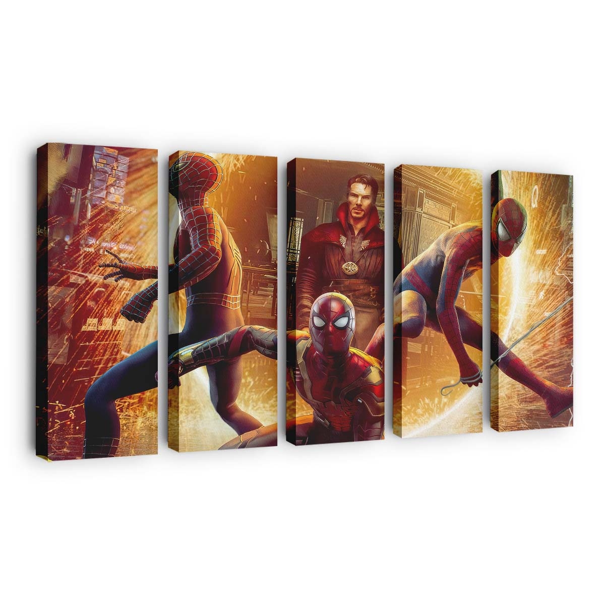 Interdimensional Showdown Spider Man No Way Home Leinwandbild - Marvel Wanddeko