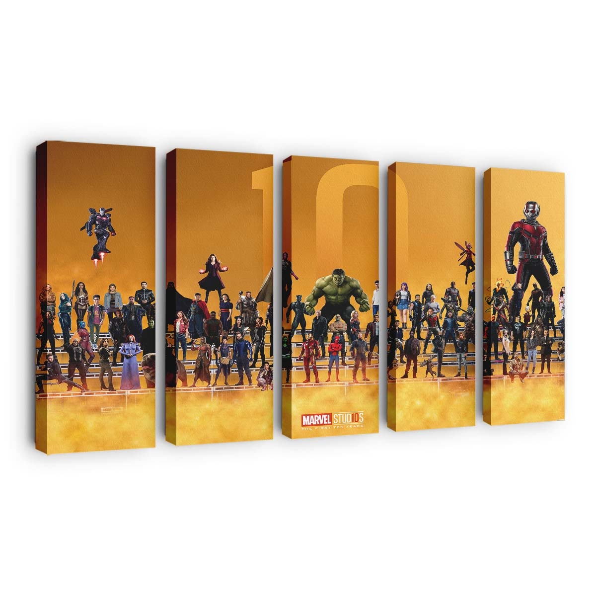 Marvel Superheroes 0 Year Anniversary Artwork Leinwandbild - Marvel Wanddeko