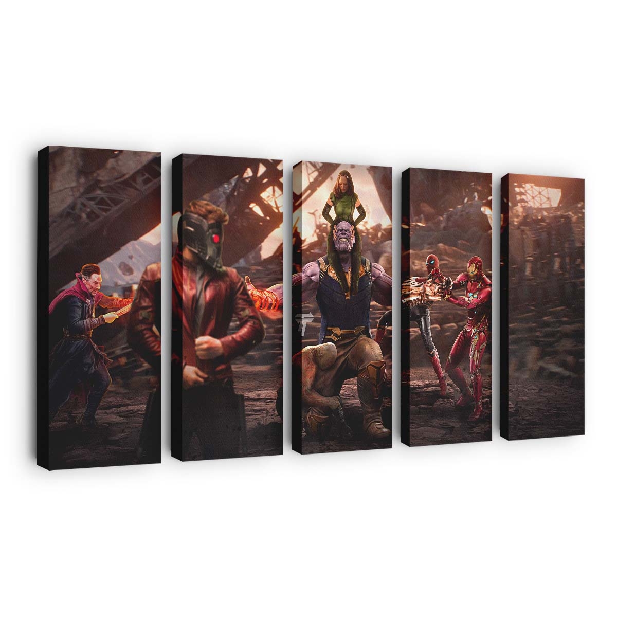 Thanos Vs Avengers Leinwandbild - Marvel Wanddeko