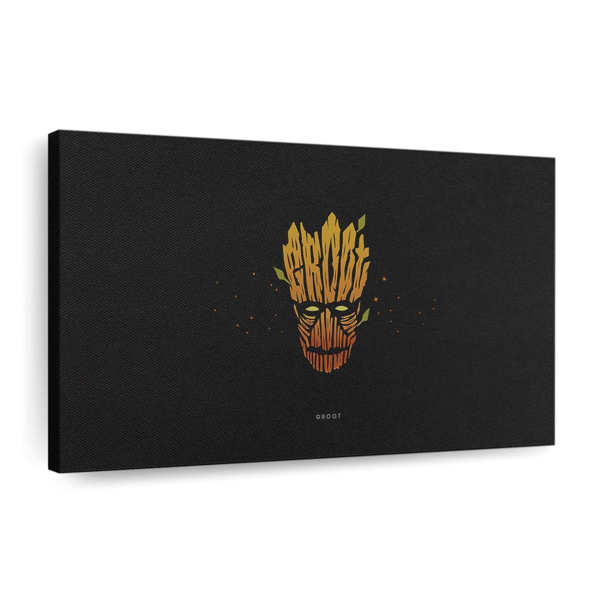 Groot Minimal Leinwandbild - Marvel Wanddeko