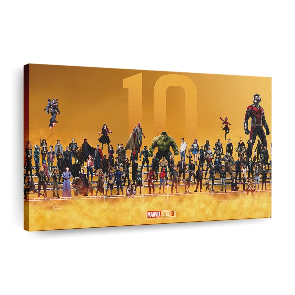 Marvel Superheroes 10 Year Anniversary Artwork Leinwandbild - Marvel Wanddeko