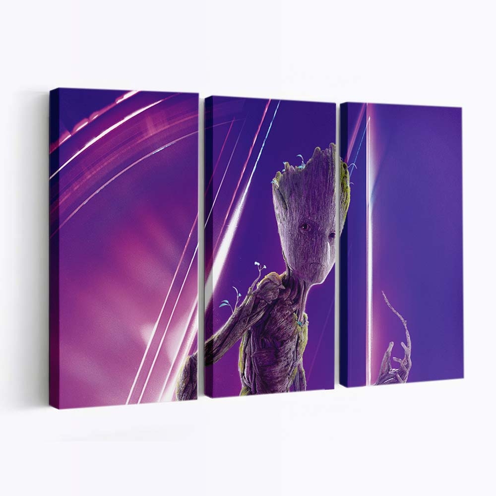 Groot In Avengers Infinity War 8K Leinwandbild - Marvel Wanddeko