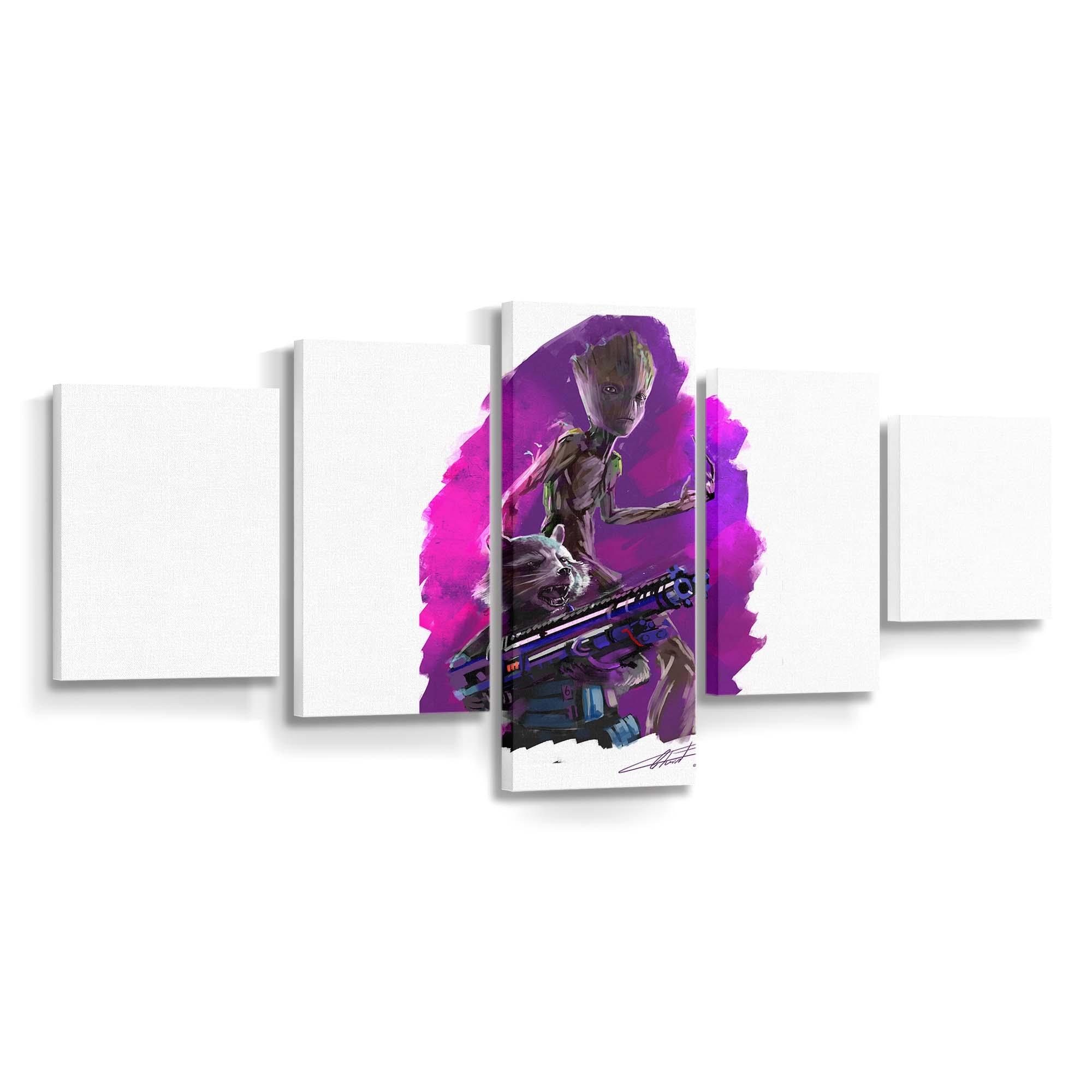 Groot And Rocket In Avengers Infinity War Leinwandbild - Marvel Wanddeko