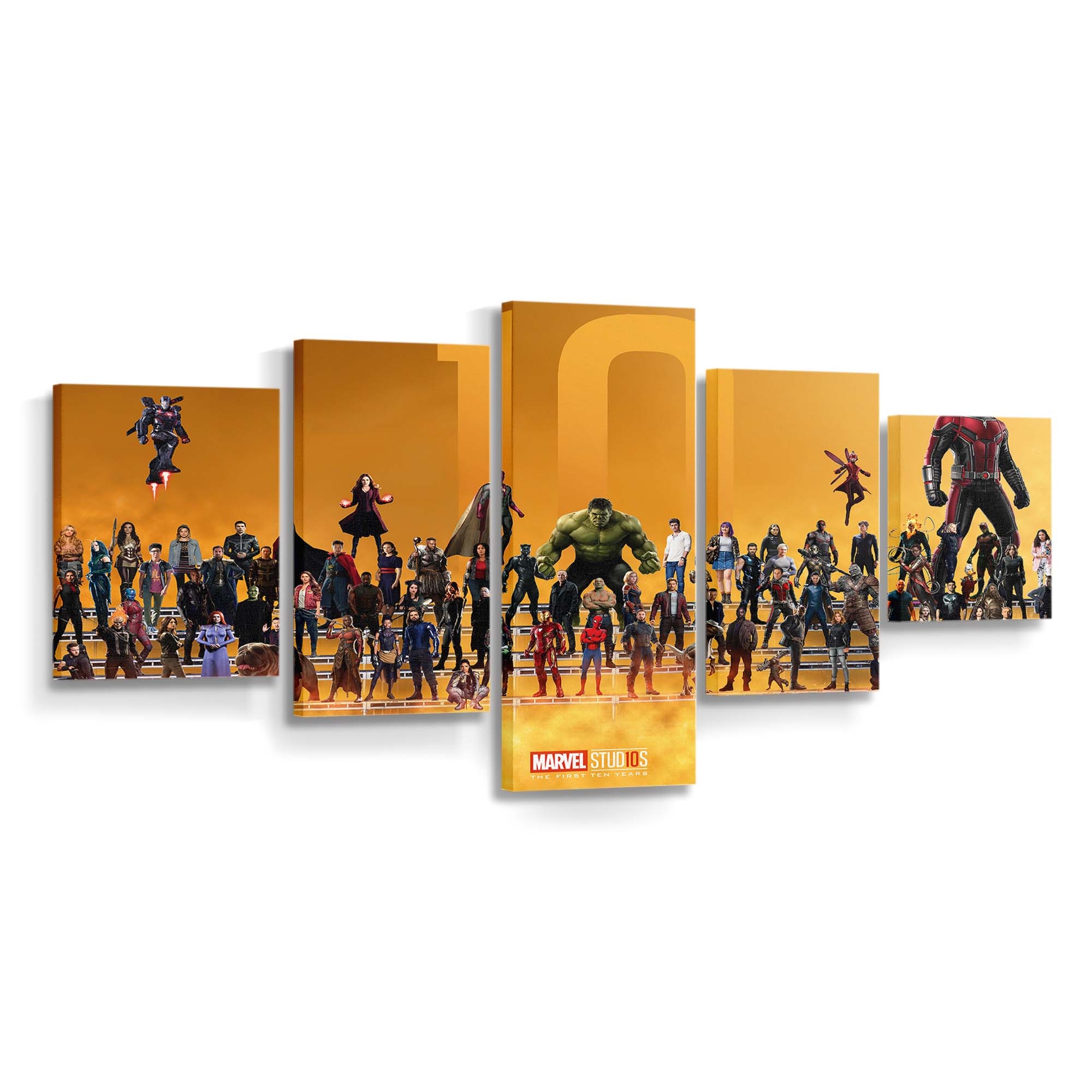 Marvel Superheroes 10 Year Anniversary Artwork Leinwandbild - Marvel Wanddeko